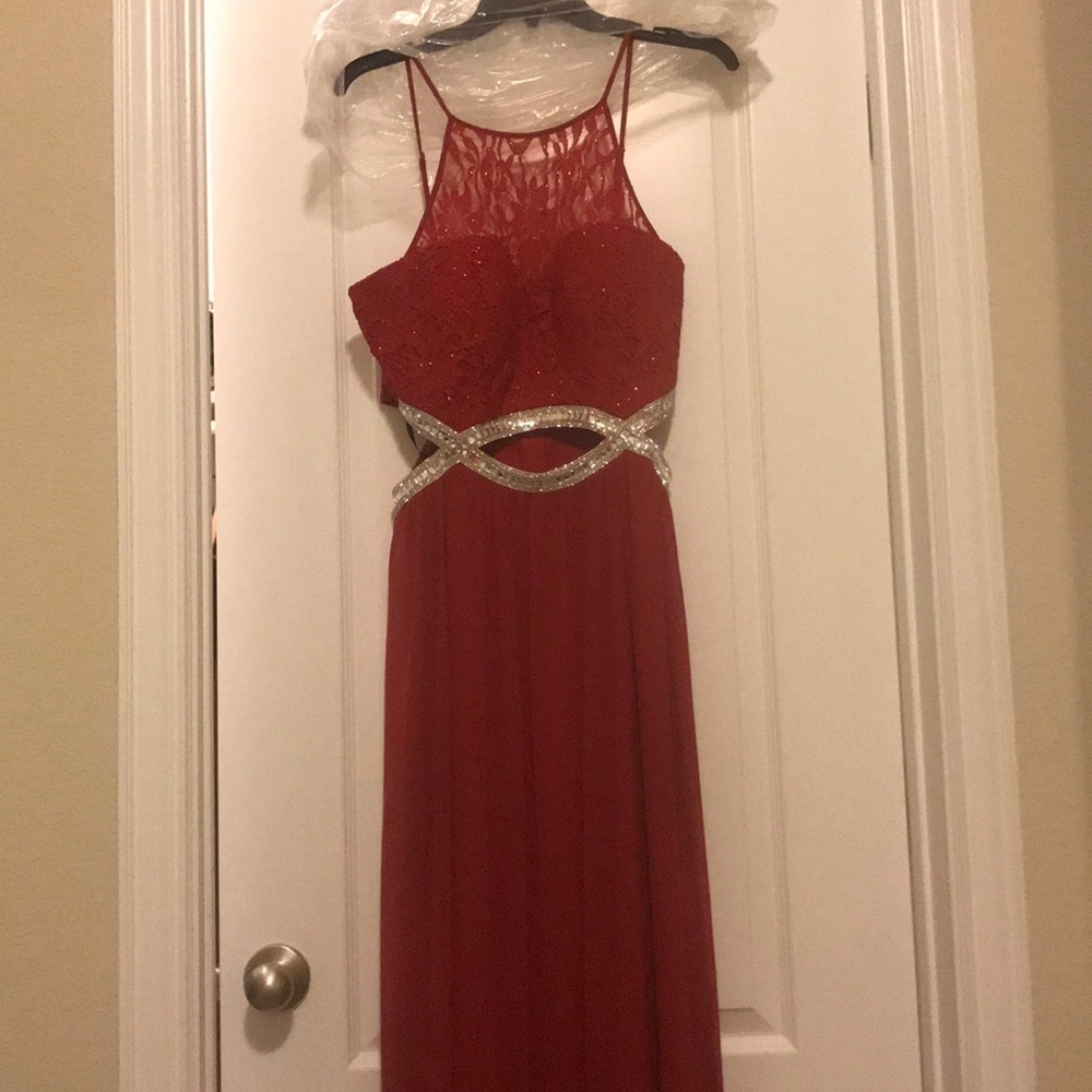 Red prom dress size 11